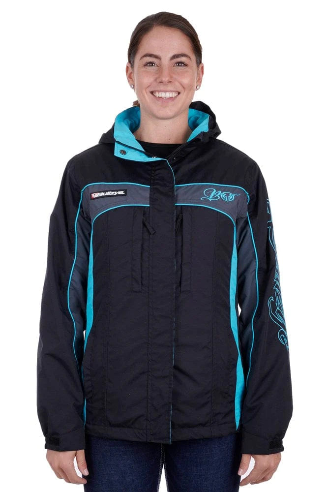 BULLZYE WOMEN'S CARLA JACKET_Black/Aqua