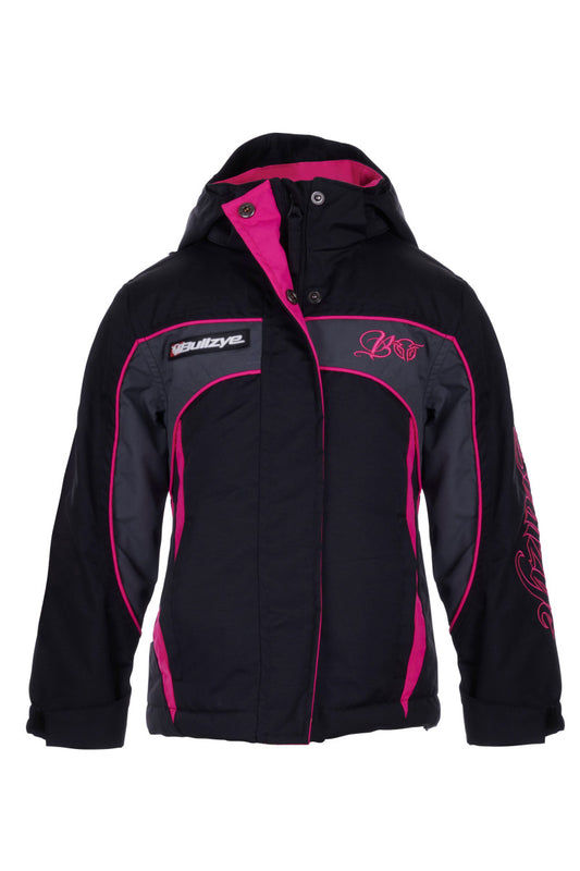 Bullzye Girls Carla Jacket - Black/Pink