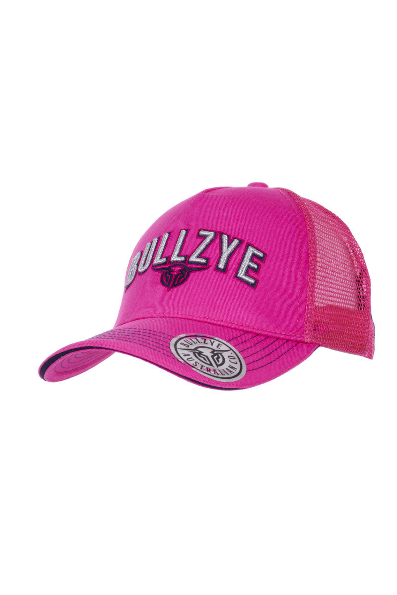 BULLZYE KIDS WARINA TRUCKER CAP- ROSE