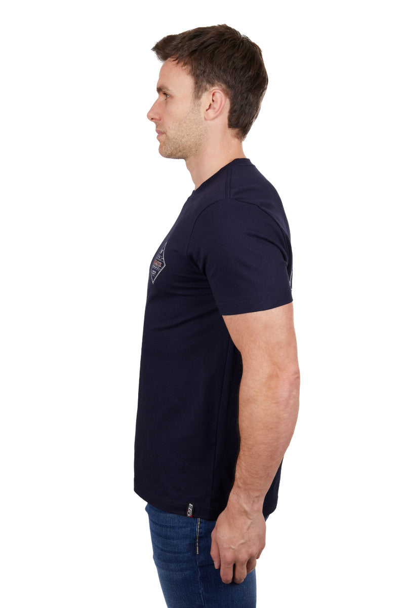 BULLZYE MENS TONY SHORT SLEEVE TEE - NAVY