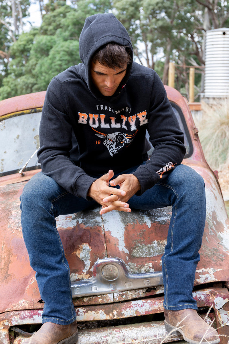 BULLZYE MENS TRADE HOODIE - BLACK