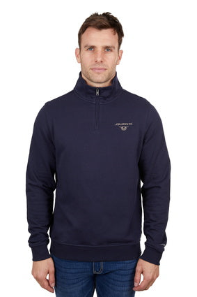 BULLZYE MENS AIDEN 1/4 ZIP PULLOVER - NAVY