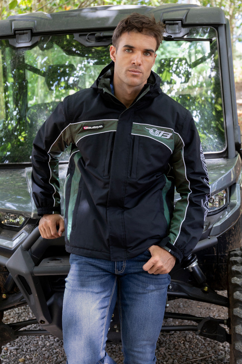 BULLZYE MENS BAZOOKA JACKET - BLACK/GREEN