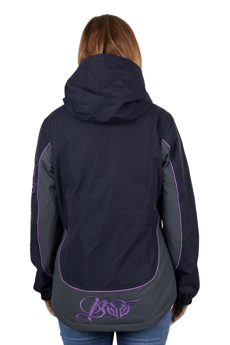 BULLZYE WOMENS CARLA JACKET (DARK NAVY / PURPLE)