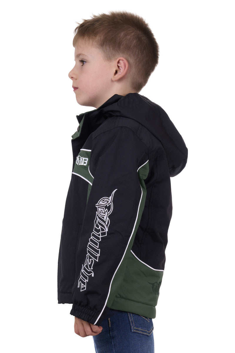 BULLZYE BOYS BAZOOKA JACKET - BLACK/GREEN