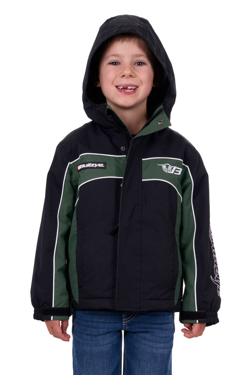 BULLZYE BOYS BAZOOKA JACKET - BLACK/GREEN