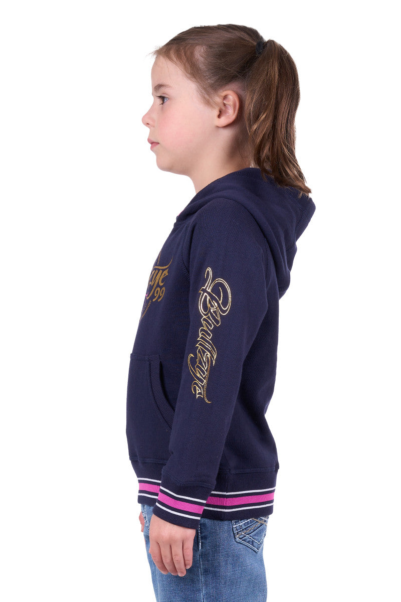 BULLZYE GIRLS ARDEN PULLOVER HOODIE - DARK NAVY