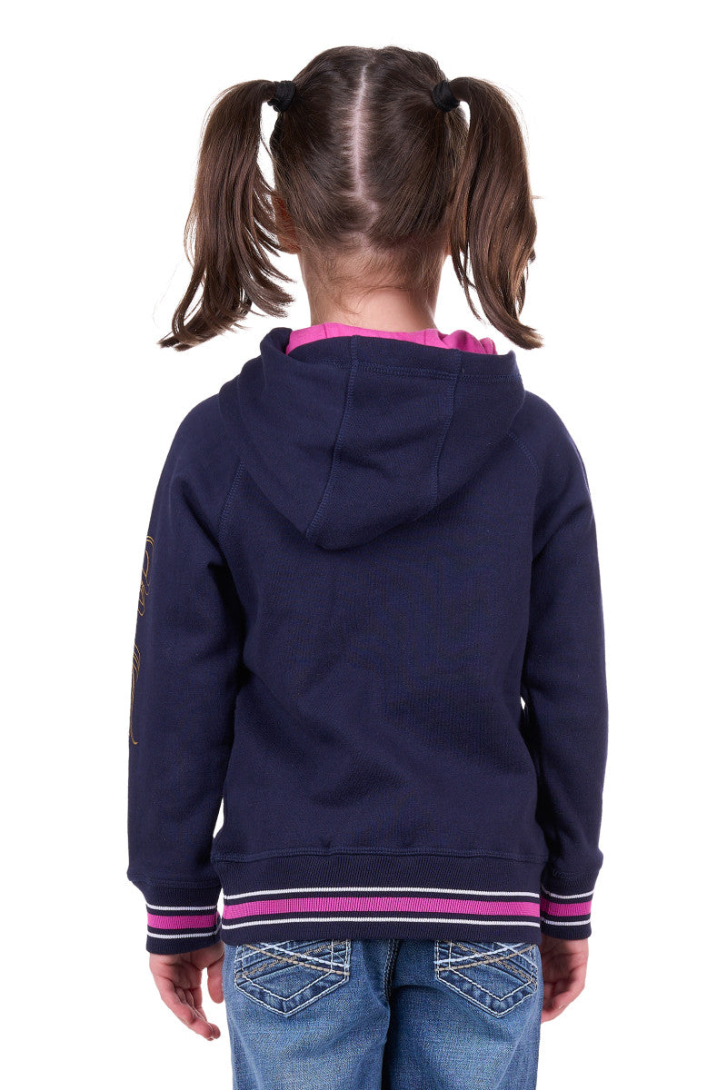 BULLZYE GIRLS ARDEN PULLOVER HOODIE - DARK NAVY