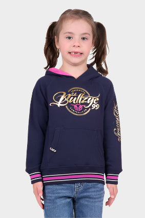 BULLZYE GIRLS ARDEN PULLOVER HOODIE - DARK NAVY