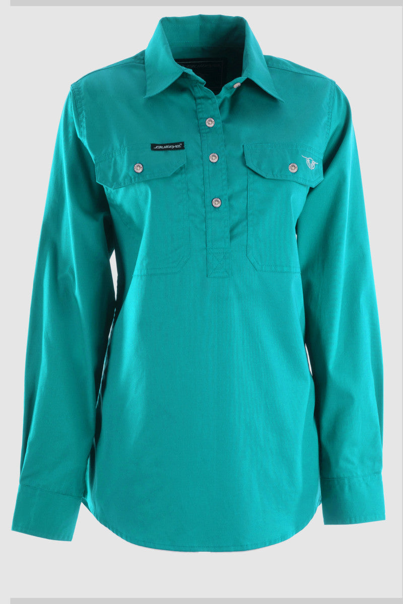 Bullzye Women's Half Placket Work Shirt