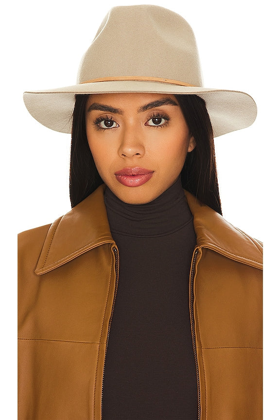 Brixton Wesley Fedora Hat - Light Tan