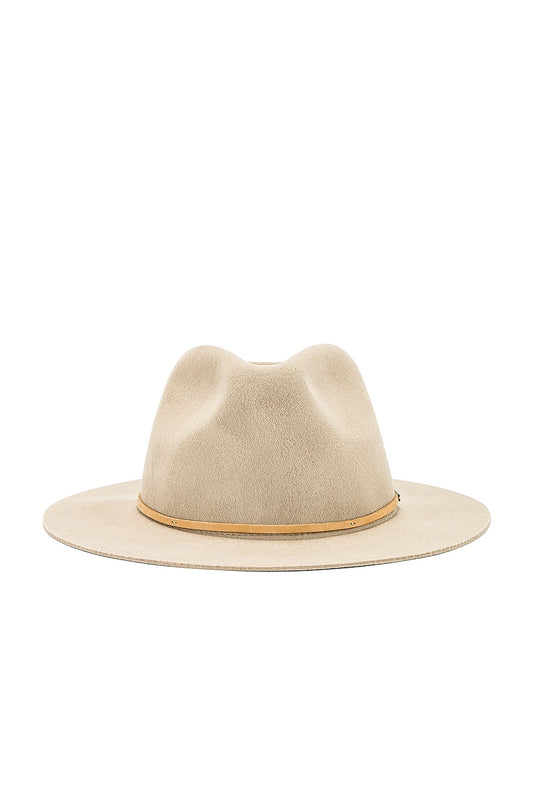 Brixton Wesley Fedora Hat - Light Tan