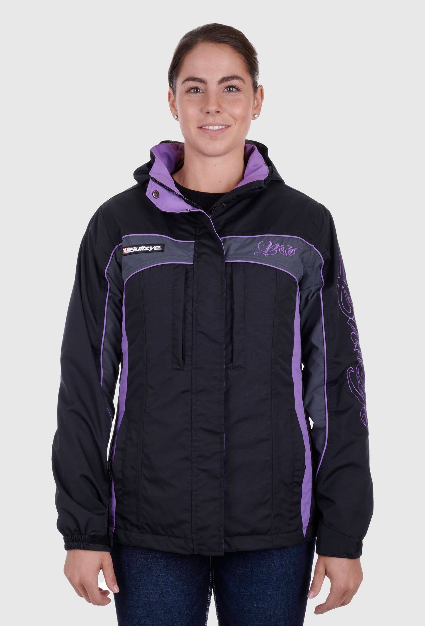 BULLZYE WOMEN'S CARLA JACKET_Black/Purple