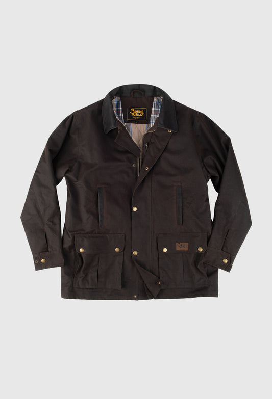 BURKE & WILLS MENS DARWIN JACKET - BROWN