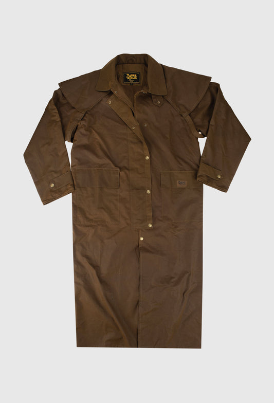 BURKE & WILLS STOCKMAN LONG COAT - BRONZE