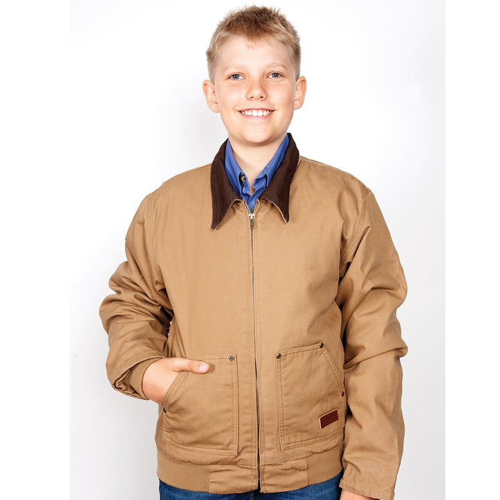 Just Country Kid's Junior Diamantina Jacket_Khaki