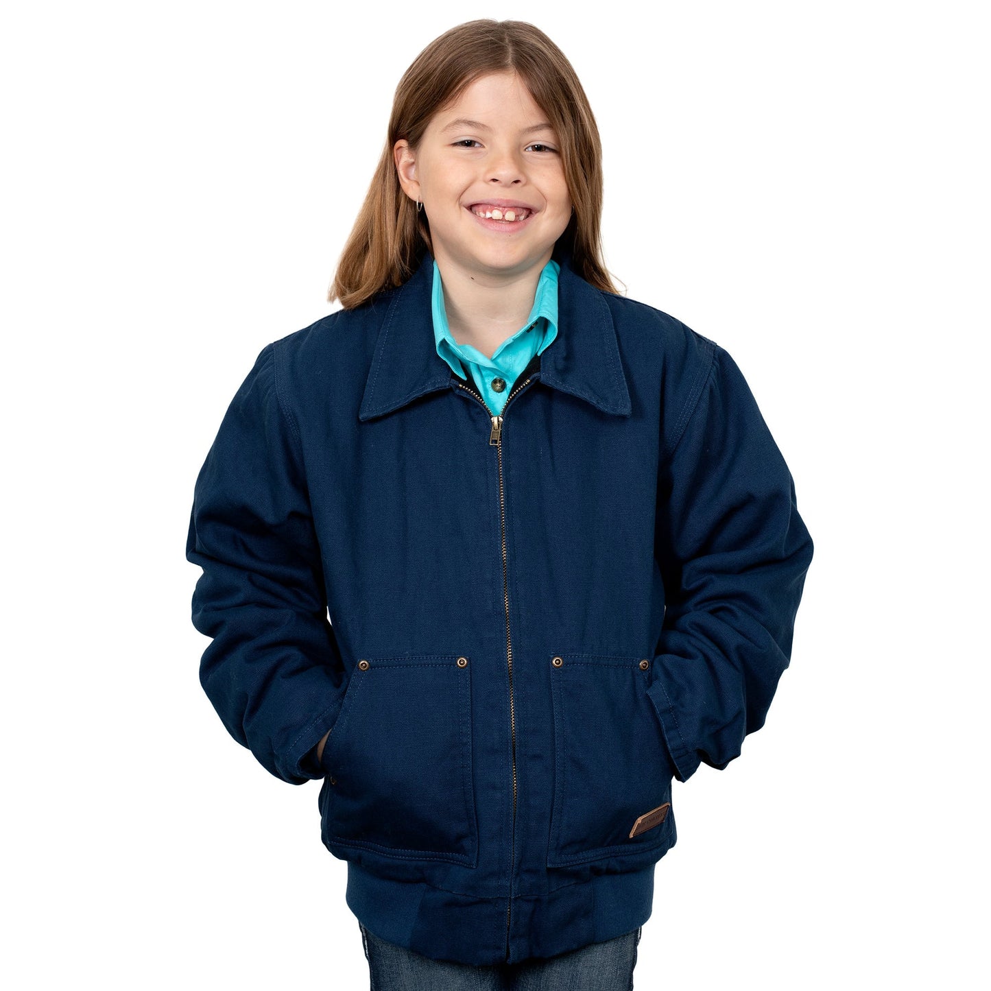 Just Country Kid's Junior Diamantina Jacket_Navy Blue