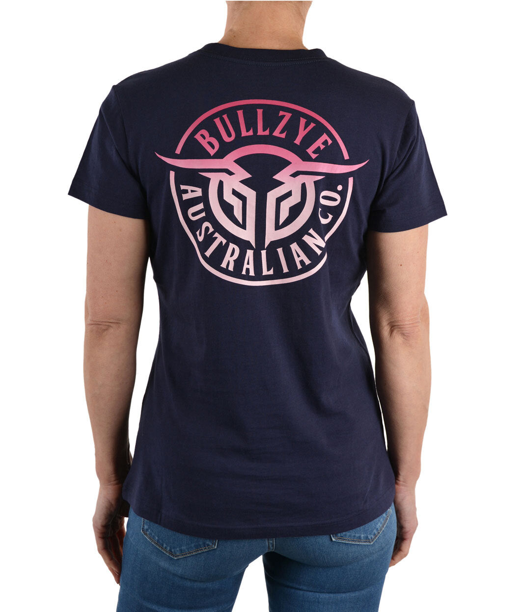 BULLZYE WOMEN'S BULLRING S/S TEE (NAVY) - SALE