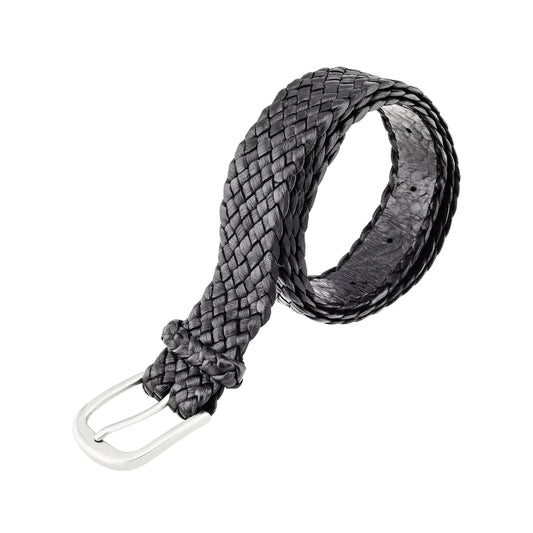 Badgery Belts Hand Plaited Kangaroo Leather - Monash