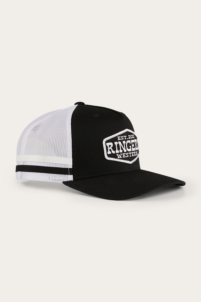 RINGERS WESTERN BANKS TRUCKER CAP - BLACK