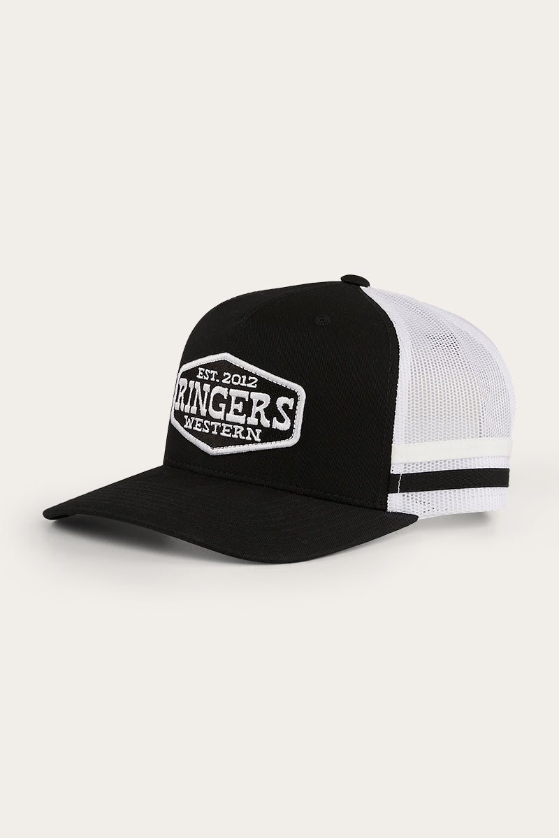 RINGERS WESTERN BANKS TRUCKER CAP - BLACK