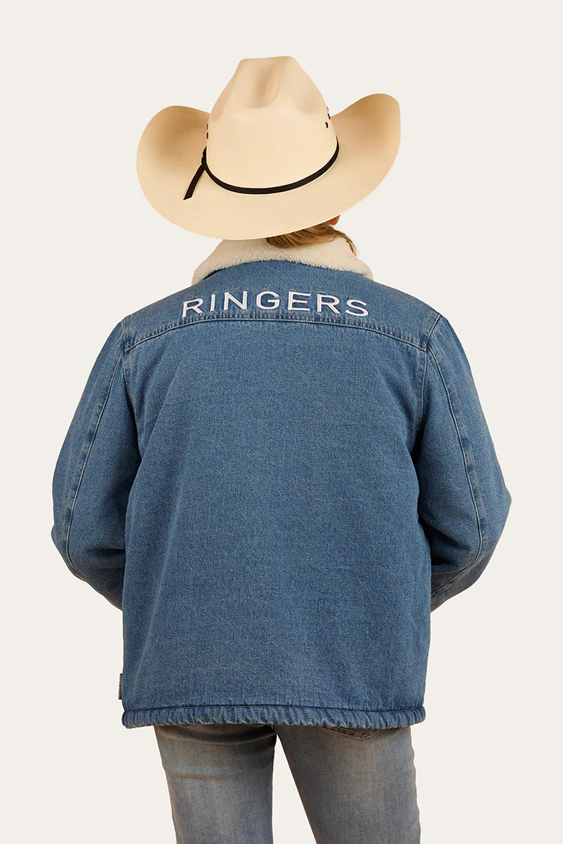 Ringers Western Kids Boston Denim Jacket - Unisex - Mid Wash Blue