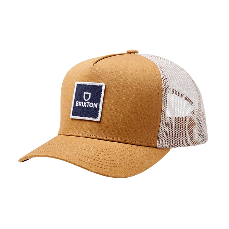 Brixton Alpha Block X C MP Mesh Cap - Copper/Off White