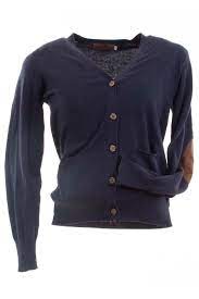 Bullrush Ladies Cameo Patch Cardigan - Navy