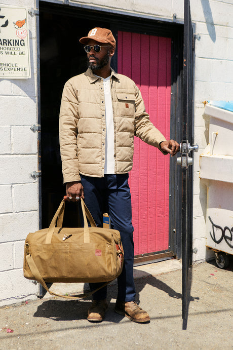 Brixton Cass Waxed Canvas Jacket (Oatmeal)