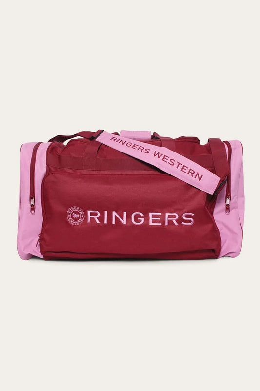 Ringers Western Coolabah Sports Bag - Burgundy/Dusty Pink