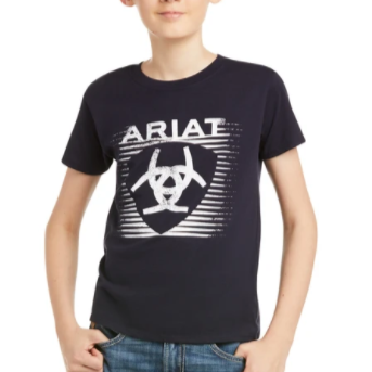 Ariat Boys Shade Short Sleeve T-Shirt - Navy