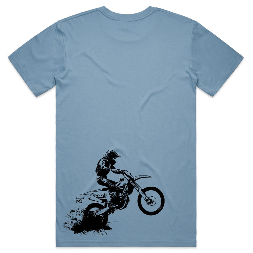 MJ Men's Dirt Bike Tee - Carolina Blue