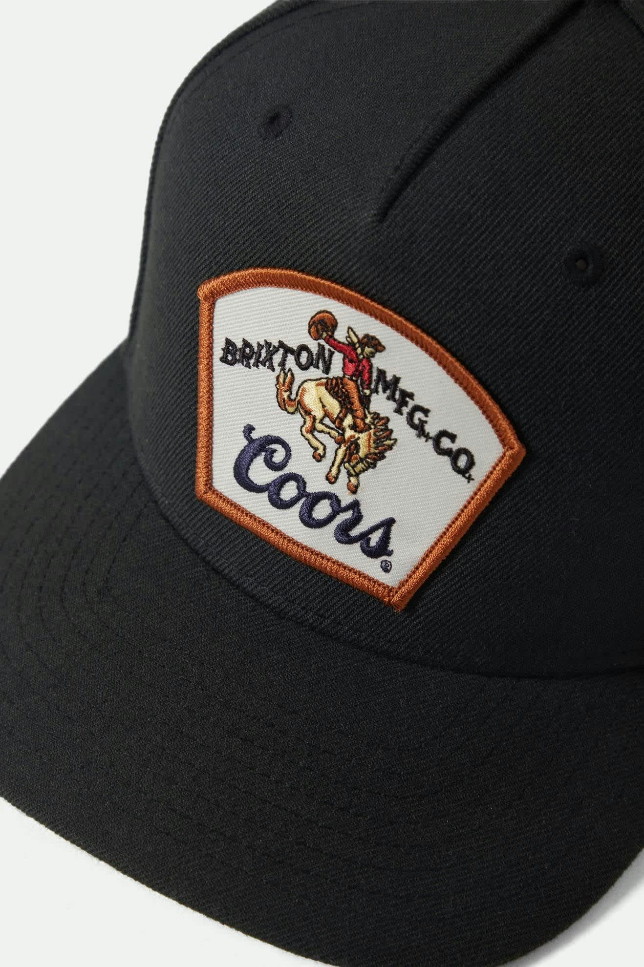 Brixton Unisex Coors Omaha Snapback - Black