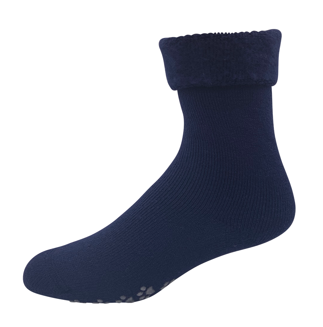 Duthie and Bull Wool Plain Bed Socks with Non-slip Feature