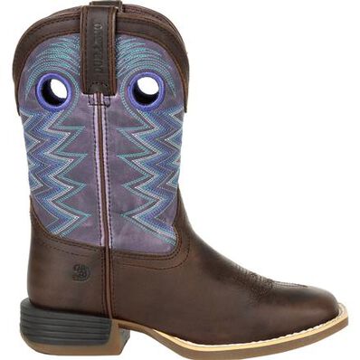 Durango Lil' Rebel Pro' Little Kids Amethyst Western Boot