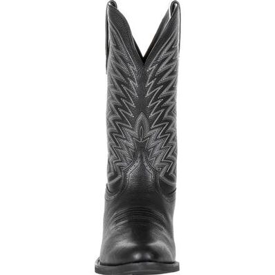 DURANGO® REBEL FRONTIER™ BLACK WESTERN R-TOE BOOT