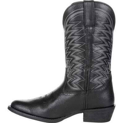 DURANGO® REBEL FRONTIER™ BLACK WESTERN R-TOE BOOT