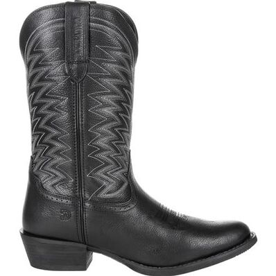 DURANGO® REBEL FRONTIER™ BLACK WESTERN R-TOE BOOT