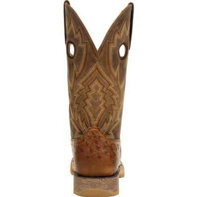 DURANGO® REBEL PRO™ TOBACCO FULL-QUILL OSTRICH WESTERN BOOT