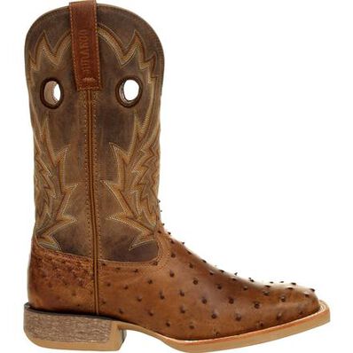 DURANGO® REBEL PRO™ TOBACCO FULL-QUILL OSTRICH WESTERN BOOT