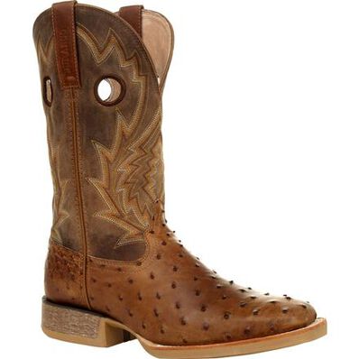 DURANGO® REBEL PRO™ TOBACCO FULL-QUILL OSTRICH WESTERN BOOT