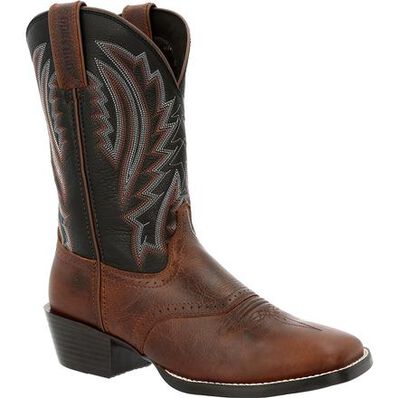 DURANGO® WESTWARD™ DARK CHESTNUT & BLACK ONYX WESTERN BOOT