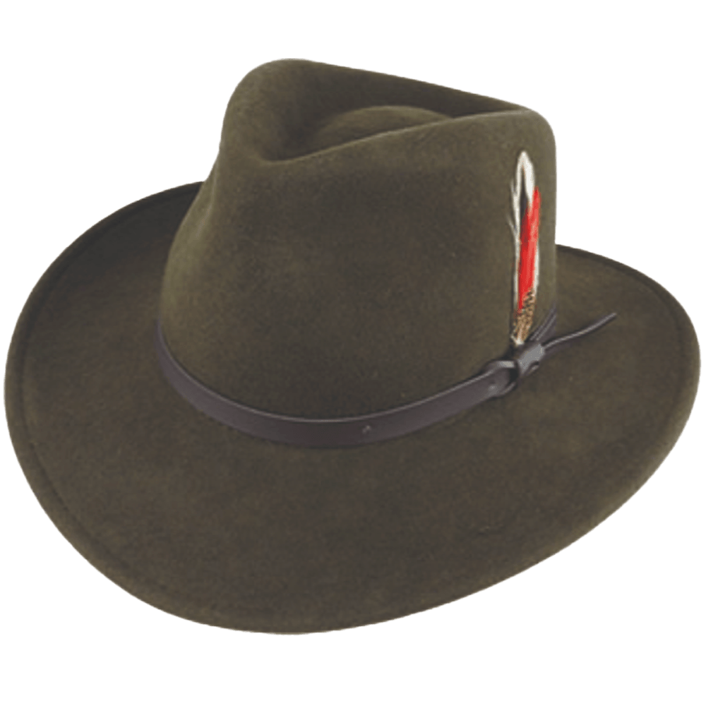 Avenel Outback Crushable Water Repellent Wool Felt Hat