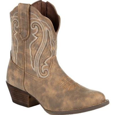 DURANGO® CRUSH WOMEN'S DISTRESSED SHORTIE WESTERN BOOT