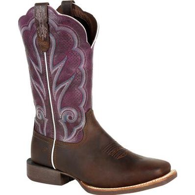 DURANGO® LADY REBEL PRO™ WOMEN'S VENTILATED PLUM WESTERN BOOT