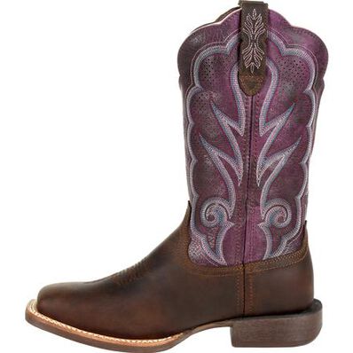 DURANGO® LADY REBEL PRO™ WOMEN'S VENTILATED PLUM WESTERN BOOT