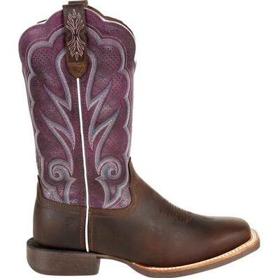 DURANGO® LADY REBEL PRO™ WOMEN'S VENTILATED PLUM WESTERN BOOT