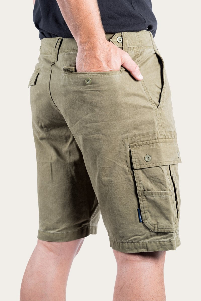 RINGERS WESTERN GAWLER MENS CARGO SHORT - ARMY