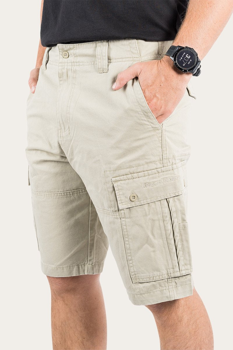 RINGERS WESTERN GAWLER MENS CARGO SHORT - CLAY