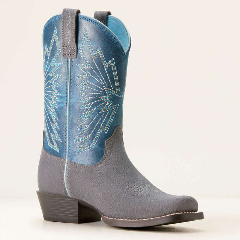 Ariat Kids Decatur Western Boot - Mineral Suede|Downpour